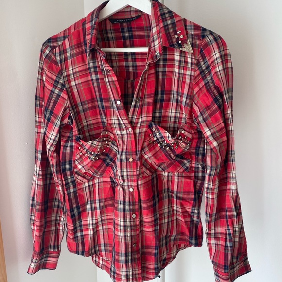 Zara plaid shirt - Picture 1 of 5